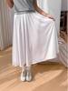 European and American Hanfu Petticoat: Women's Anti-Exposure Long Half Skirt with Qi Waist and Mamian Design Lining