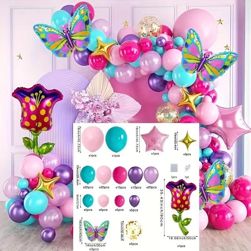 Summer Jungle Latex Balloon Set Festive Atmosphere Decoration Party Photo Scene Arrangement