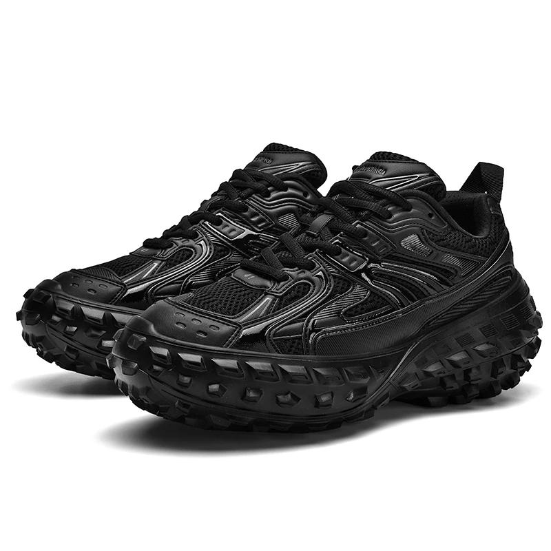 

Парные повседневные спортивные туфли на толстой подошве с высокой посадкой, весна/лето, новые прочные и амортизированные кроссовки для бега 39