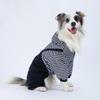 Dog Outfit Four Legged Pet Dog Jumpsuit Striped Warm Pet Sweatshirt Windproof Thickened Dog Clothing Pet Supplies