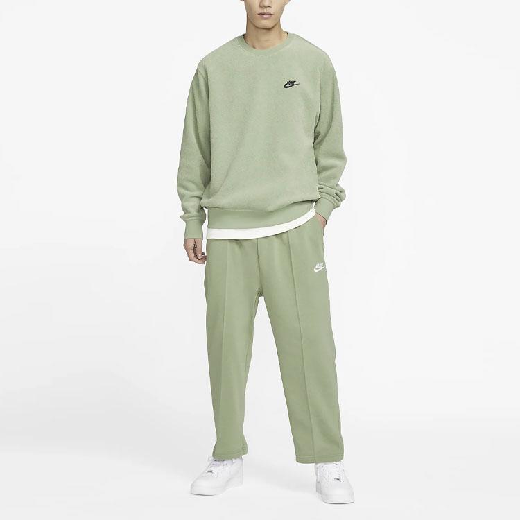 Nike Solid Color Logo Straight-Leg Capri Pants Men Bottoms Green DX0544-386