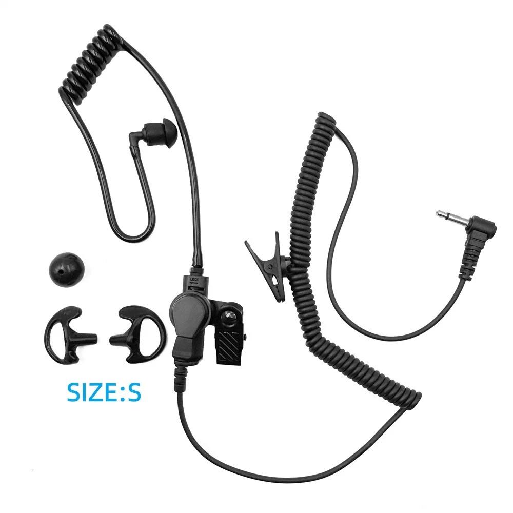 

3.5mm Earphone Accessory Flexible Walkie Talkie Headset Acoustic Tube Earbud Clear 3.5mm Acoustic Tube Headset For Large Team