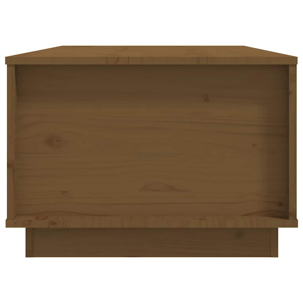 Coffee Table Honey Brown 100x50x35 Cm Solid Pine Wood