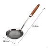 Skimmer Slotted Spoon Cooking Colander Comfortable Grip Strainer for