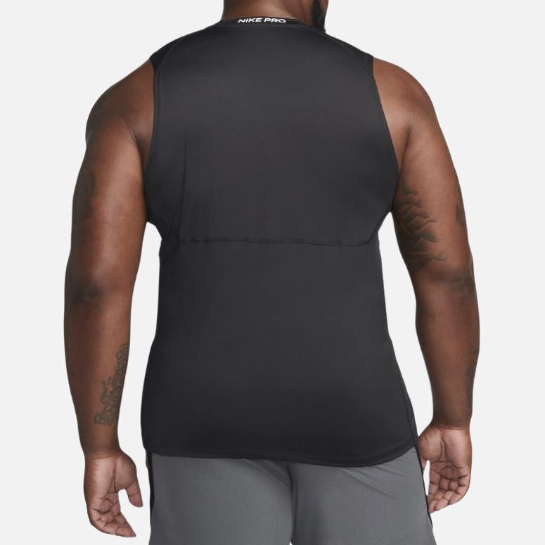 Nike Pro Dri-FIT Logo Print Breathable Round Neck Tank Top Men Tops Black DD1977-010