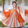 Girls' Hanfu Ancient Clothing Super Immortal Skirt Mid-Autumn Festival Children's Tang Clothing Girls' Ancient Style