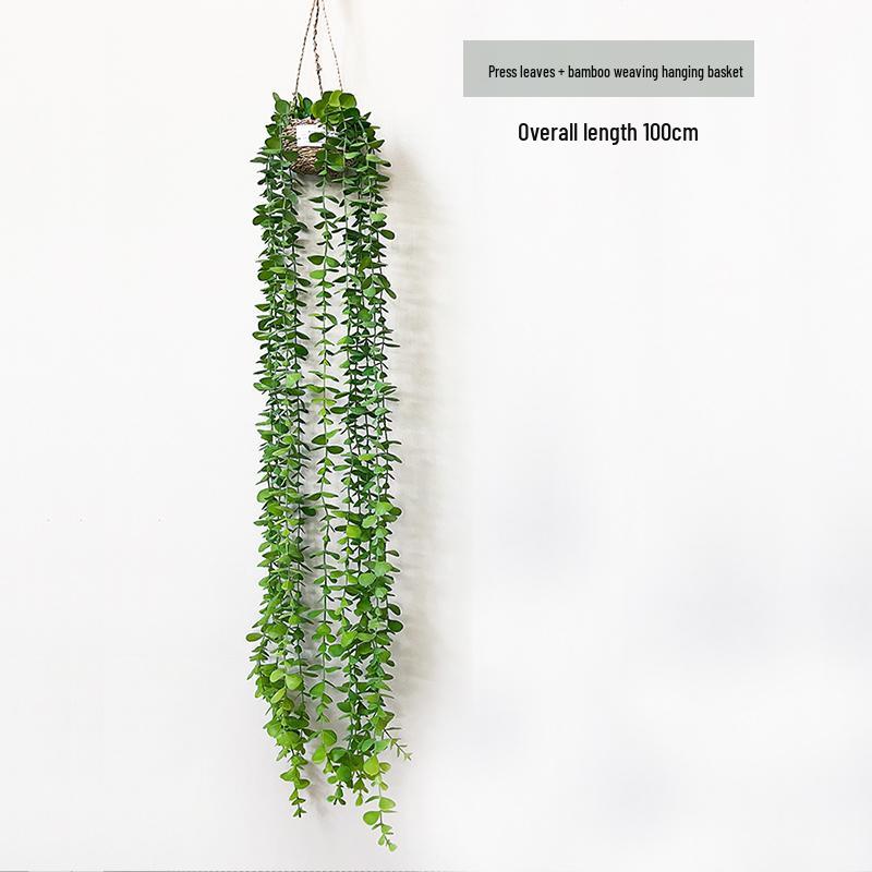 Artificial String of Pearls Vine: Cross-Border Hanging Green Plant for Home and Living Room Décor