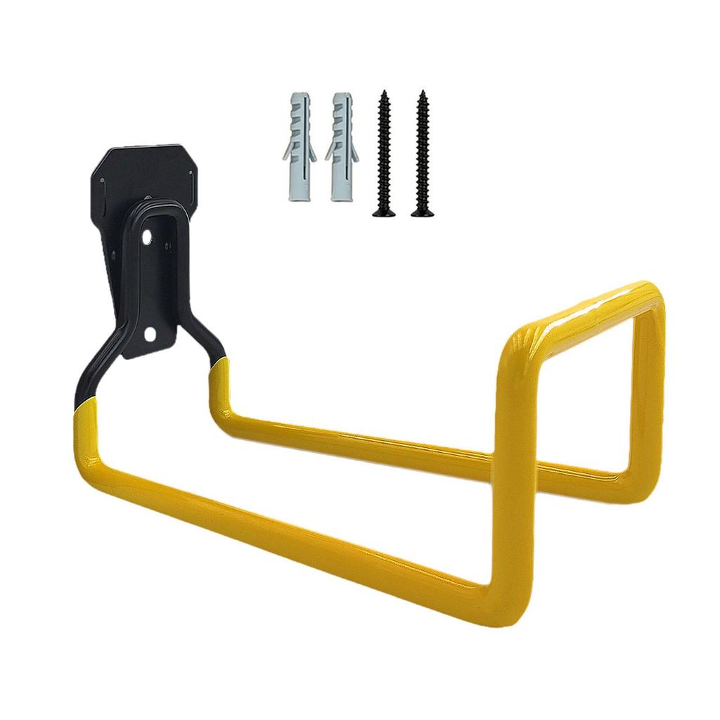 Garden Hose Holder Hook Stand Bracket Iron Garage Storage Holder for Equipment Power Tools Garden Tools Ropes Outside Yard
