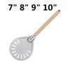 7 8 9 10 Inch Perforated Turning Peel Pizza Shovel Aluminum Pizza Peel Paddle Short Pizza Tool Non Slip Wooden Handle 1