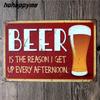 Vintage Tin Beer Signs Antique Decorative Metal Plaques Beer Carteles Vintage Metal Plaque Metal Vintage Pub 20*30cm