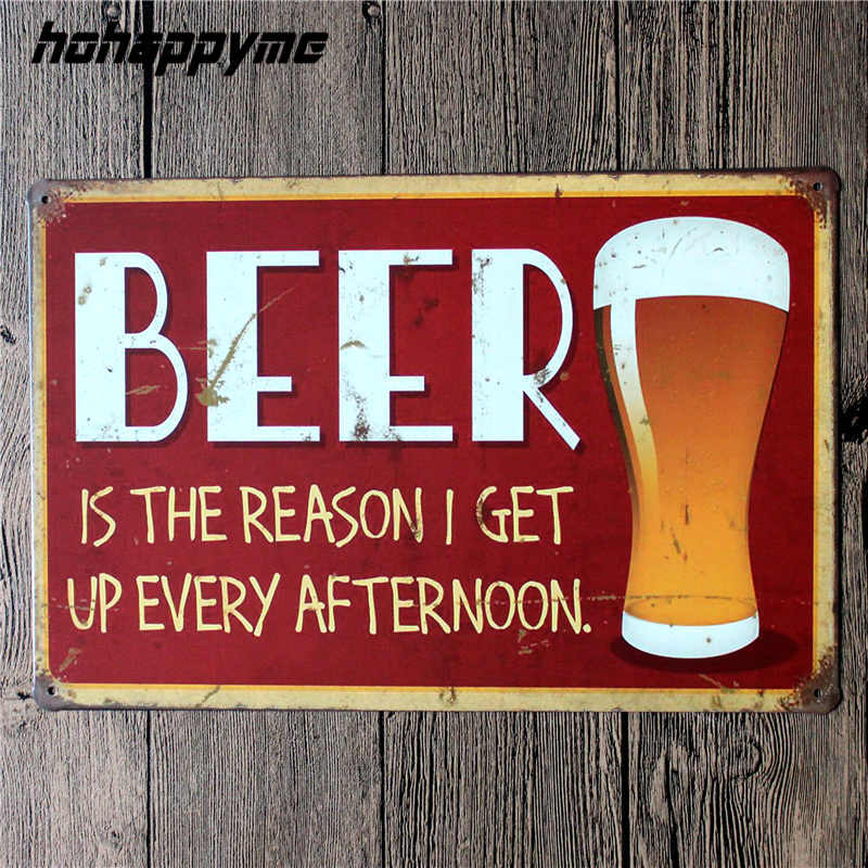 Vintage Tin Beer Signs Antique Decorative Metal Plaques Beer Carteles Vintage Metal Plaque Metal Vintage Pub 20*30cm