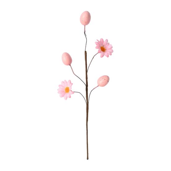 Easter Egg Picks Spring Artificial Flower Branch with Colorful Eggs for Floral Arrangements Party Home Table Centerpiece