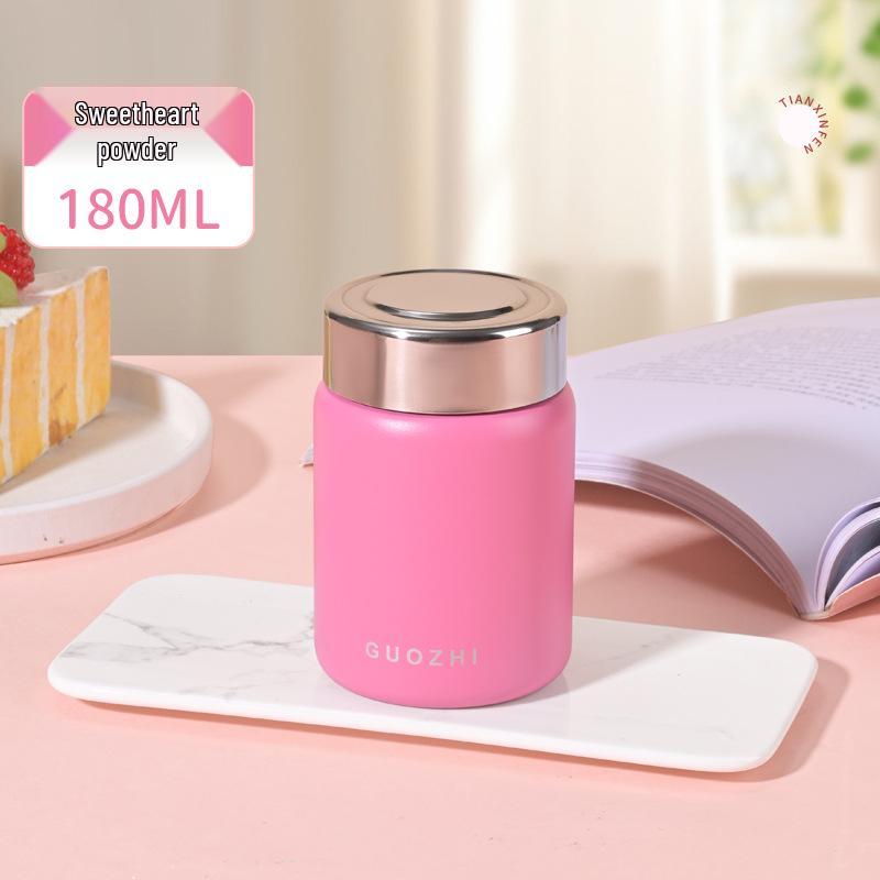 Stainless Steel Insulated Pocket Thermos: Fresh Color Tea & Water Cup for Office or School Use