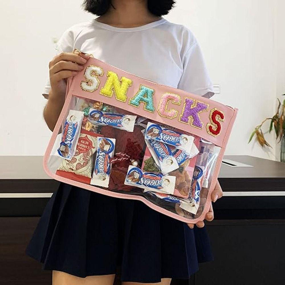 Transparent PVC Women's Clutch Waterproof Handheld Toiletry Organizer Make Up Pouches  Travel