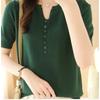 T-shirt V-neck Pullover Loose Half Sleeve Pullover Loose Half Sleeve V Neck T-shirt