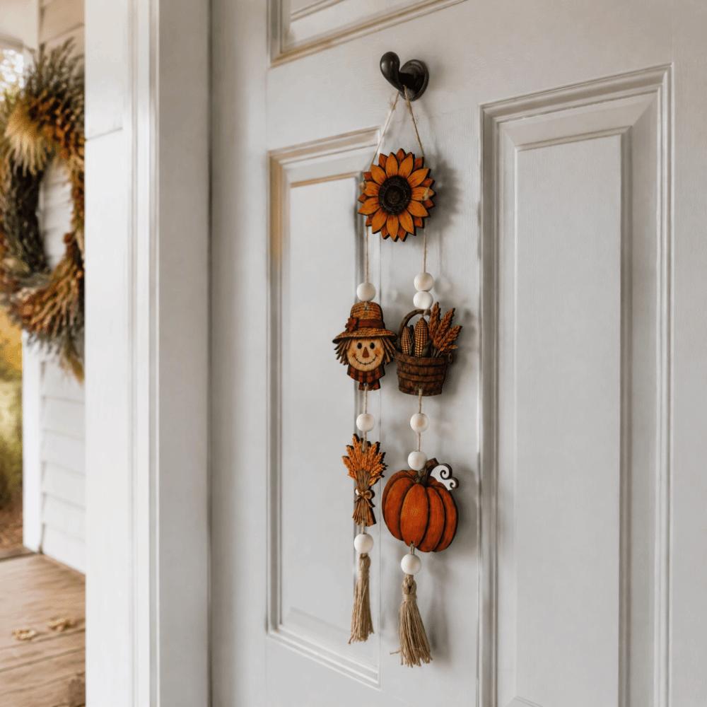 Corn Basket Fall Harvest Wooden Wall Hanging 2D Flat Print Autumn Decor Plaque  Farmhouse Home