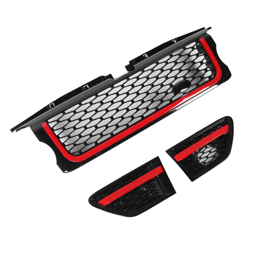 Front Bumper Middle Grille with Side Vents LR006305 Front Upper Bumper Grille Cover for Range Rover Sport L320 2005 To
