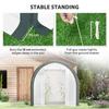 3 x 2(m) Walk-In Tunnel Greenhouse, with Accessories - White