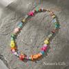 Resort Colorful Fish Starfish Shell Chip Stone Pendant Necklace for Women Beach Boho Ocean Layered Dainty Chain Jewelry Gift