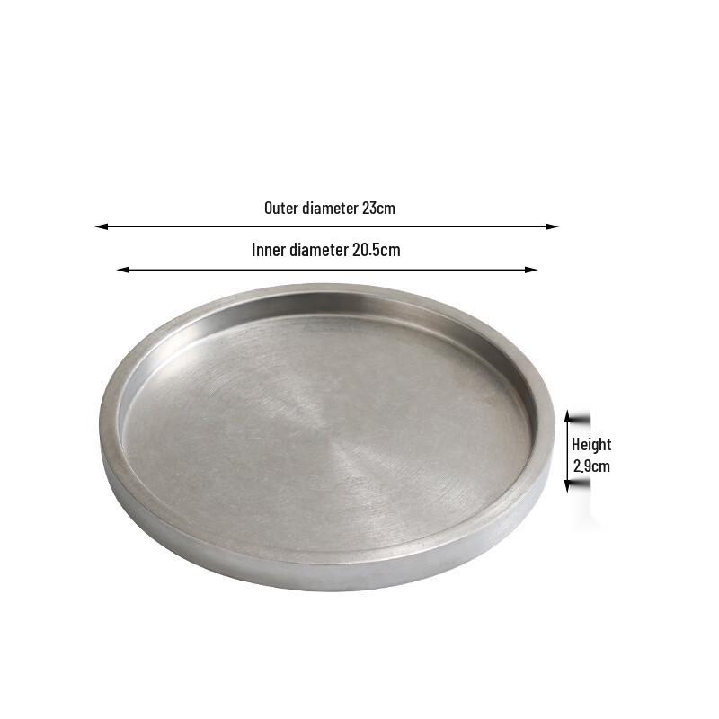 Wutuo Retro 304 Stainless Steel Serving Plate