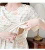 Cotton Nightgown for Pregnant Women: Short Sleeve Postpartum Breastfeeding Dress
