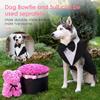 AOFITEE Dog Tuxedo Formal Dog Suit and Bandana Set, Gentle Dogs Wedding Party Suit Bow Tie Shirt, Tuxedo for Small Dogs Costume Outfit with