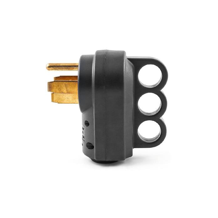QWORK Nema 14-50P 50 Amp Male RV Replacement Plug, 2 Pack 125/250V Power Assembly Plug With Handle For Camper Trailer