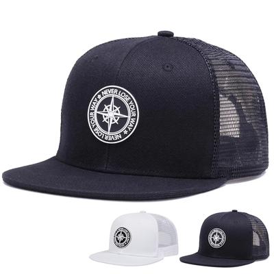 Sommer Kompass Offsetdruck Baseballkappe Herren Atmungsaktives Mesh Hip Hop Kappen Damen Outdoor Sonnenschutz Hut Trucker Hüte Snapback Kappe