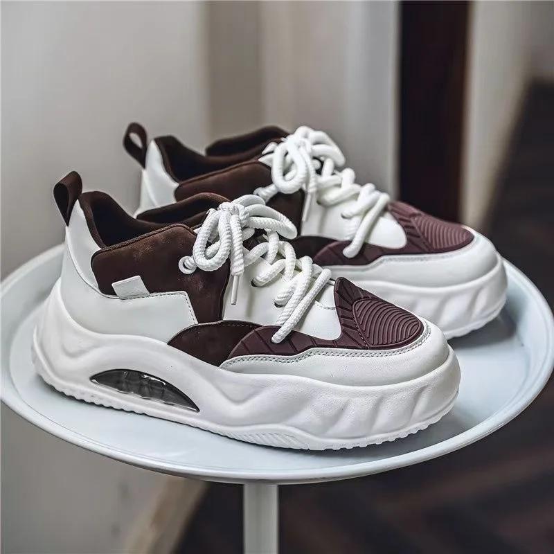 Дизайнерские мужские туфли нового стиля с цветными блоками — фото 11