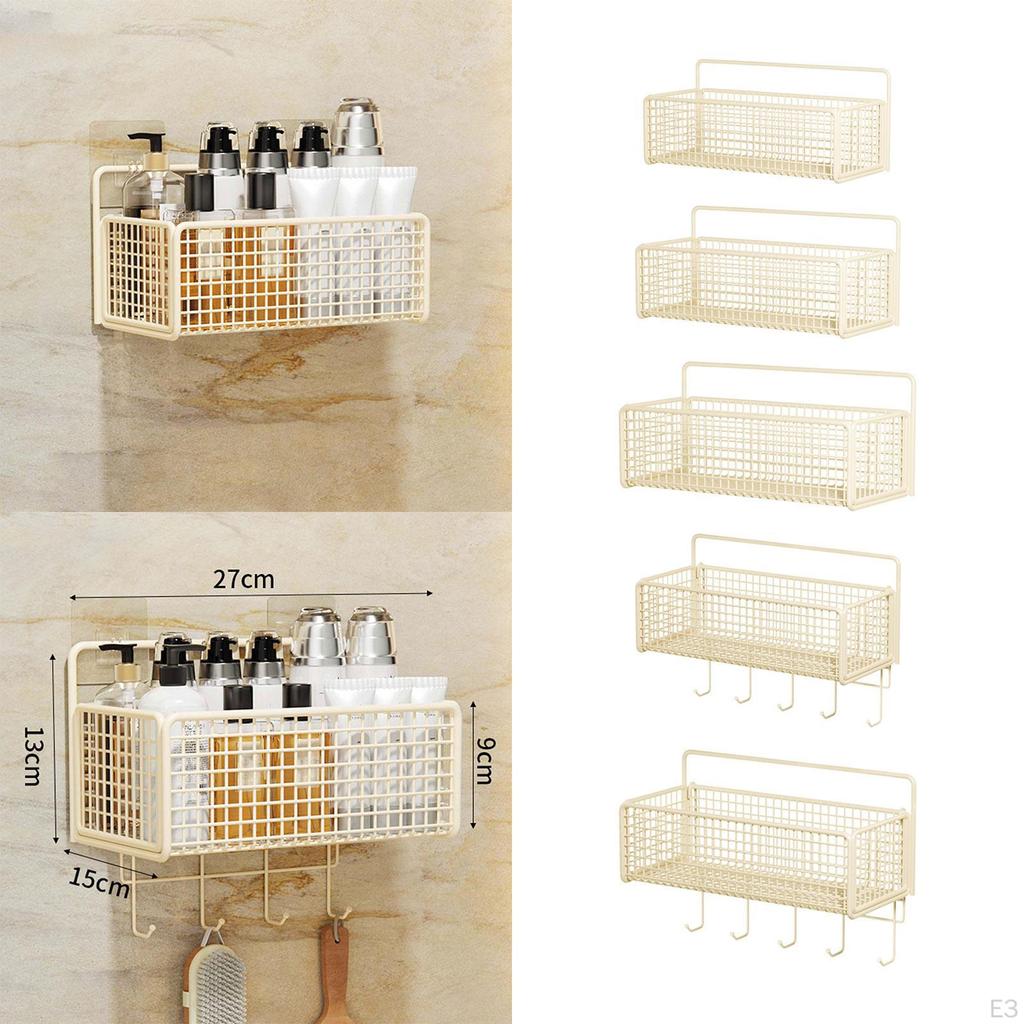 Spice Rack Organizer Hanging Kitchen Basket Lightweight Wall Mount Wire Storage for Office