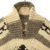 Wool Hand Knit Long Sleeve Cowichan Sweater Brown Men's Used