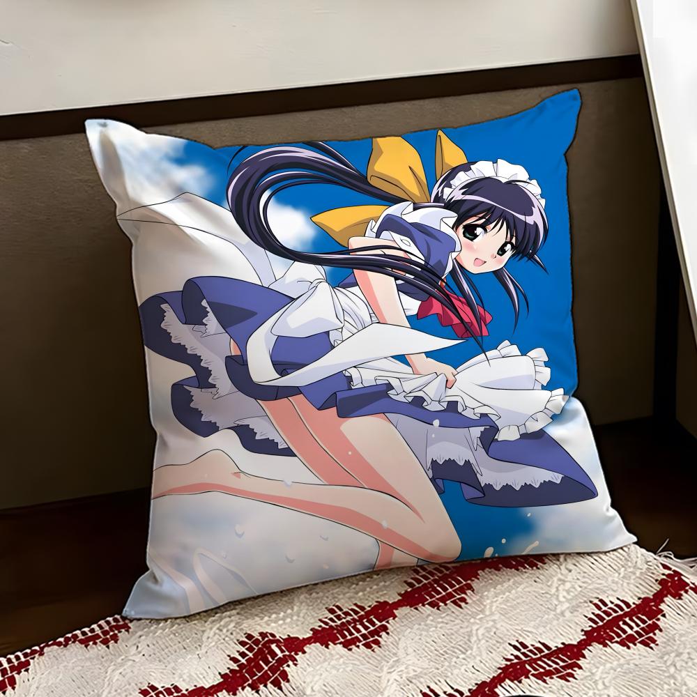 Anime MMahoromatic Kuddfodral Vändbart Mjukt Slitstarkt Kuddfodral Hem Bil Multifunktionell Användning för Daglig Komfort