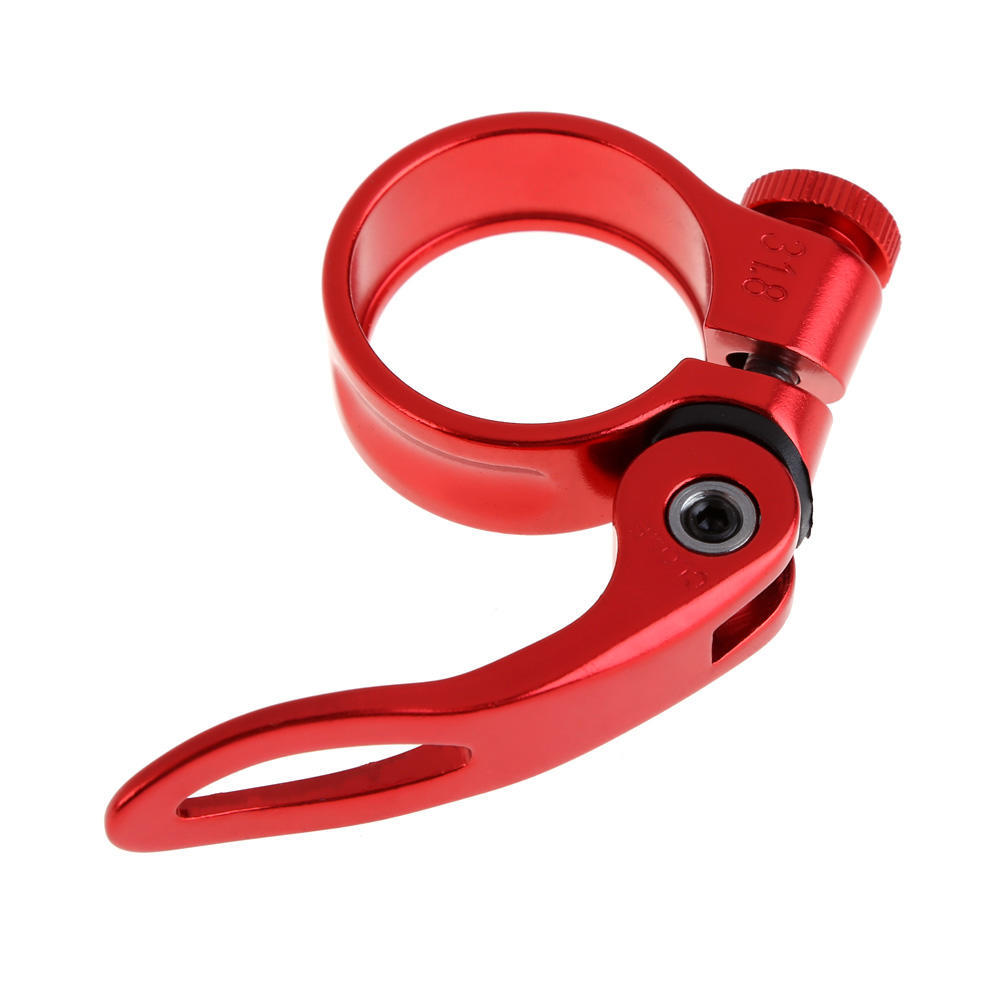 

31.8mm Bicycle Seat Post Clamp Aluminum Alloy Bike Seat Pipe Clamp Quick Release Bicycle Seatpost Tube Clip Cycling Accessoires красный