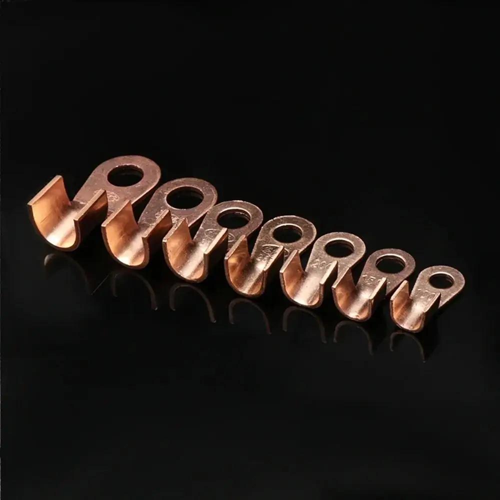 5/10Pcs OT Type OT Wire Nose Terminal Crimp 10A-400A Bolt Hole OT Cable Connector Kit Copper 1.5-16mm2 OT Lugs Ring Crimp