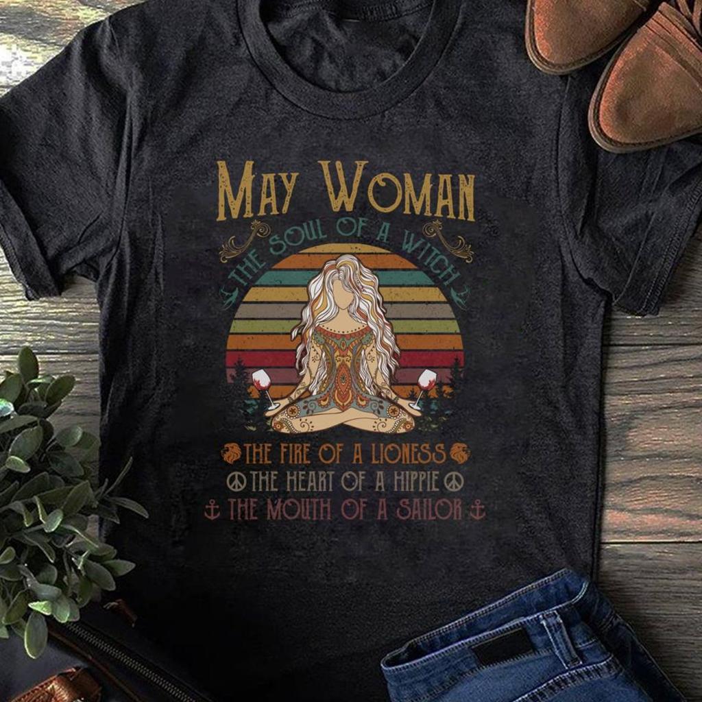 Witch Lioness Hippie Sailor May Woman Girl T Shirt - Hippie Shirt, Hippie Soul Shirt, Peace Shirt, Hippie.