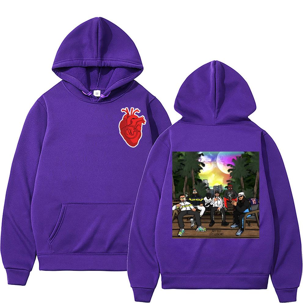 France Rapper Le Monde Chico Album PNL Print Hoodie Unisex Hip Hop Qlf Sweatshirt Unisex Women Vintage Hoodies Brand Unisex's Pullover