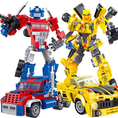 Transformační Robot Sestavené Modely Hračky Stavebnice Závodní Vozidlo Mecha Bojovník Hračka pro Kluky Vánoční Dárky