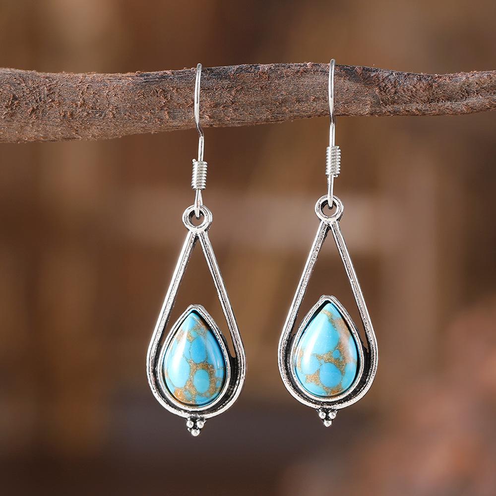 

Модные висячие серьги для женских украшений синий