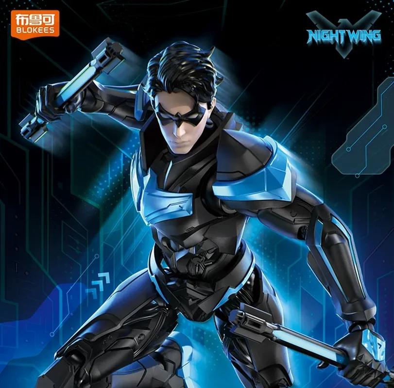 

Hot Blokees Night Wing Nightwing Action Figure Toy Gift синий