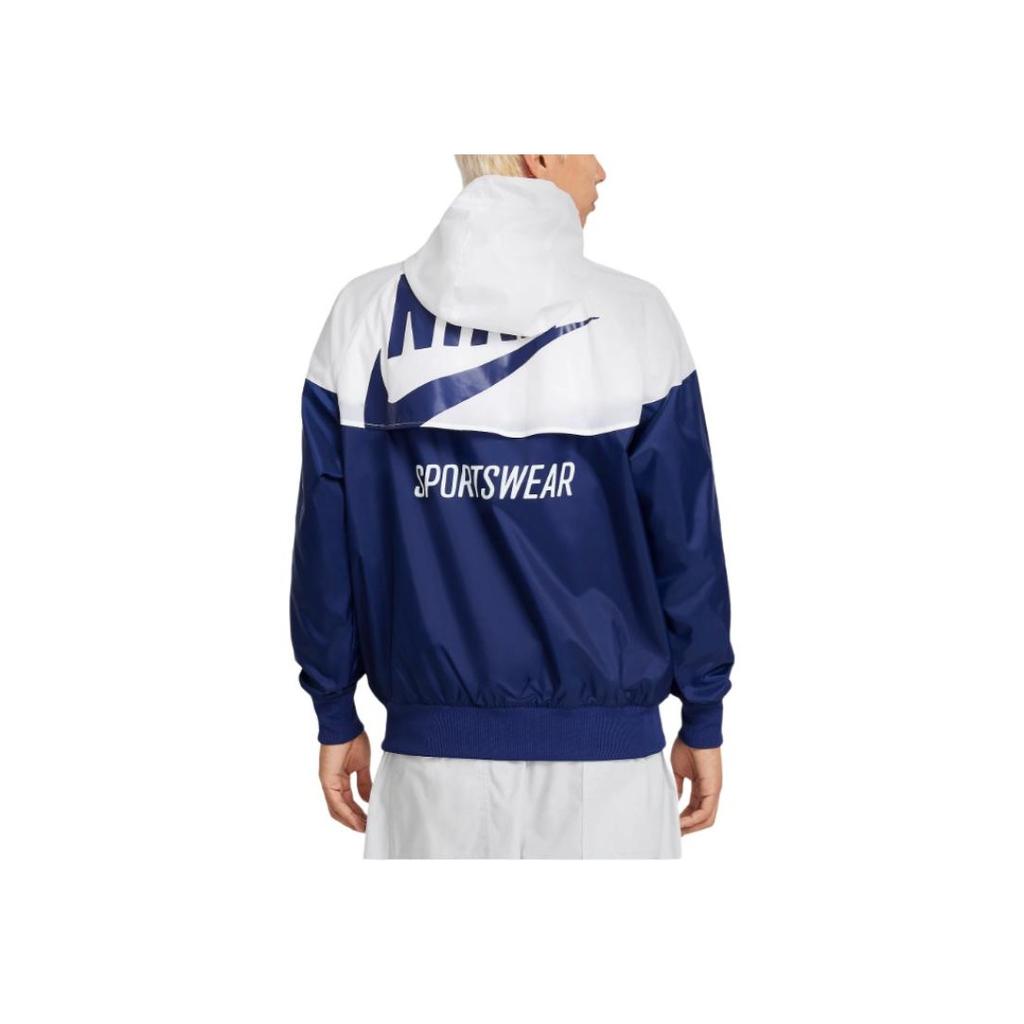 Nike Sportswear Zippered Hooded Loose Long Sleeve Jacket Men jackets White HJ2041-100
