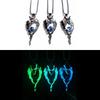 Luminous Wolf Totem Pendant Necklace Animal Long Necklace Hiphop Jewelry
