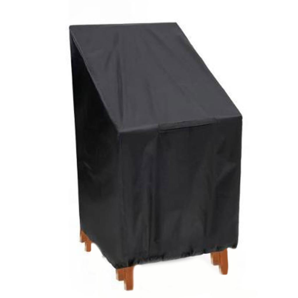 Universal Fit Stacking Chair Cover Produced Using Tear Resistant 210D Strong Fabric Including Storage Bag