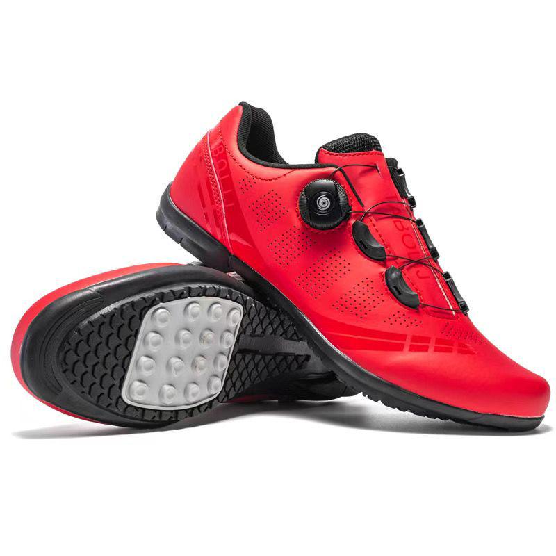 

Унисекс Профессиональные Бесконтактные Велотуфли для Шоссейного Велоспорта - Прочные, Дышащие и Износостойкие Резиновые Велотуфли с Замком для Горного Велоспорта 46