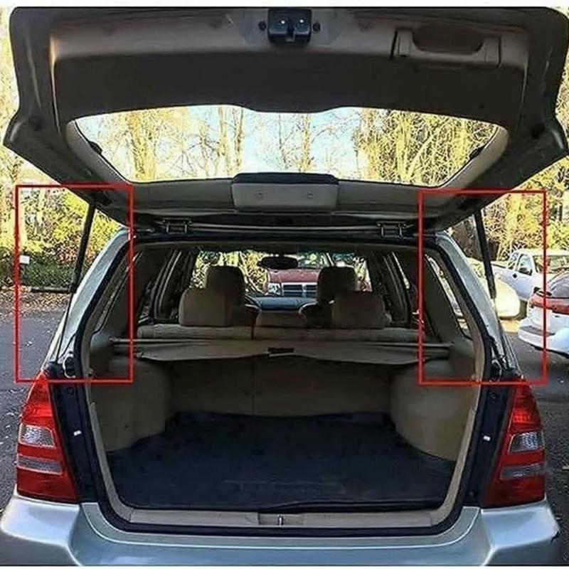 Fahrzeug-Heckklappendämpfer, 1 Paar schwarze Metall-Gasdruckdämpfer mit sichtbaren Endbeschlägen als Ersatz für MK8 Schrägheck, Teilenummern