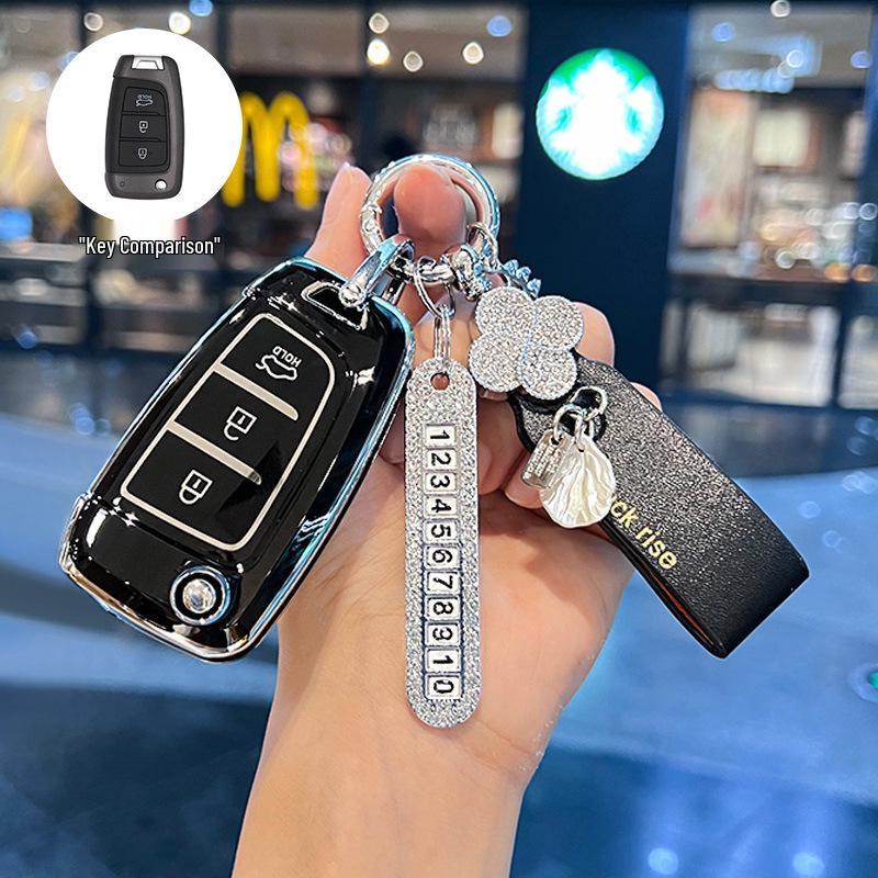 Kompatibel mit 20 Modellen: Schlüsselabdeckung für Beijing Hyundai New Elantra, Verna, ix25, Mistra, ix35 - Schutzschale Schnalle