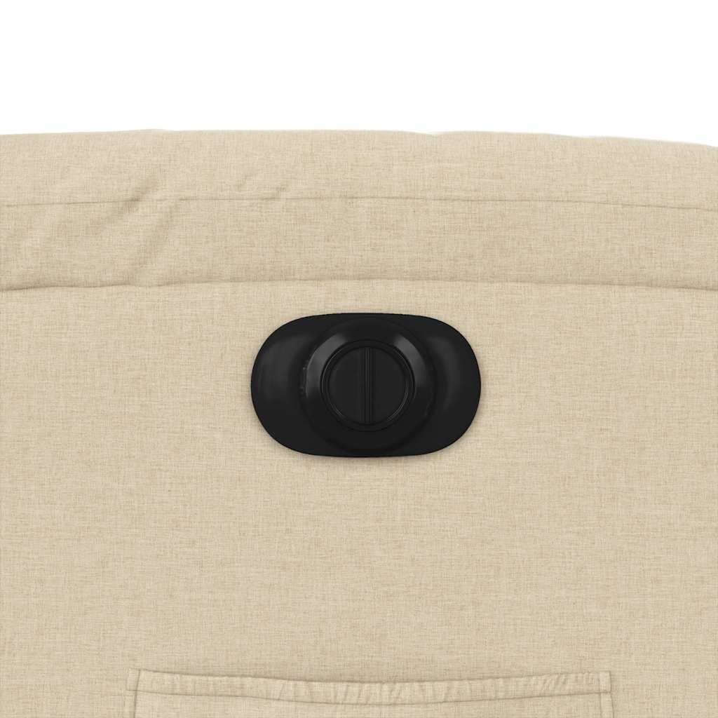 Electric Recliner Chair Cream Fabric