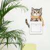 Self-adhesive Cute Cartoon Cat with Scarf Switch Stickers Waterproof for Living Room Kids Room Wall Decor Wholesale