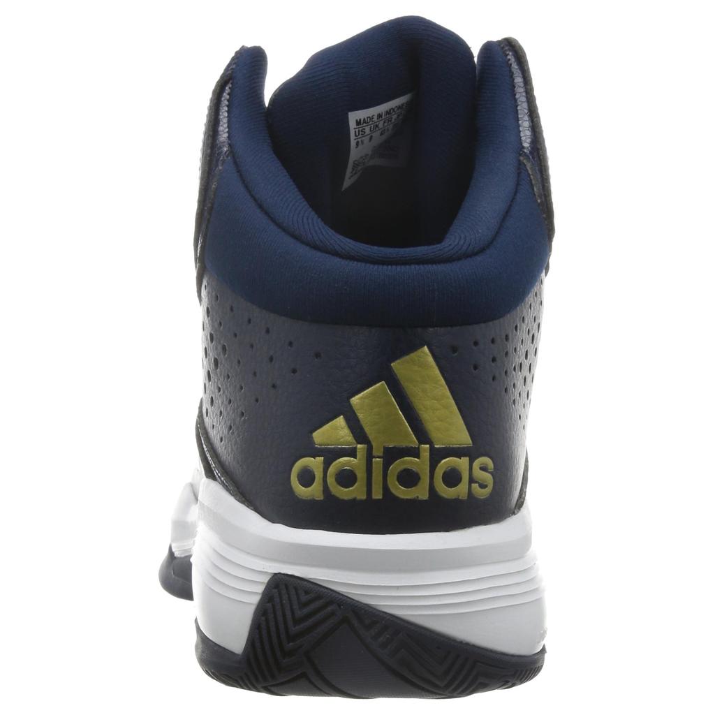 Adidas Cross Em 4 Fashion Non-Slip Durable Mid-Top Basketball Shoes Men Sneakers Blue B27704