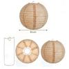 3pcs 8inch Linen Paper Lantern Funny Hanging Lantern Creative Festival Lantern  Home Decor