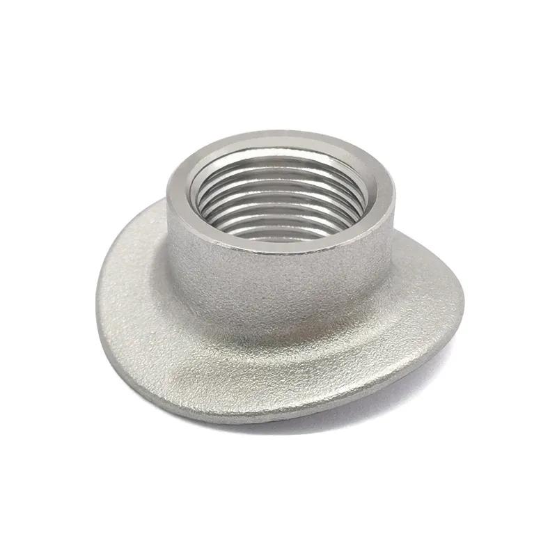 2pcs M18x1 5 Saddle Port Bung Mount Oxygen Sensor Weld Adapter Stainless Steel 304 Fastener Nut Screw